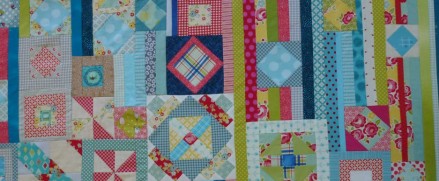 A sneak peek of the Gypsy Wife, as I am still hand quilting it with perle 8.